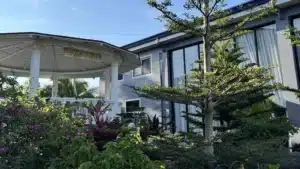 Garden and hotel exterior near SkyRanch Tagaytay with peaceful surroundings