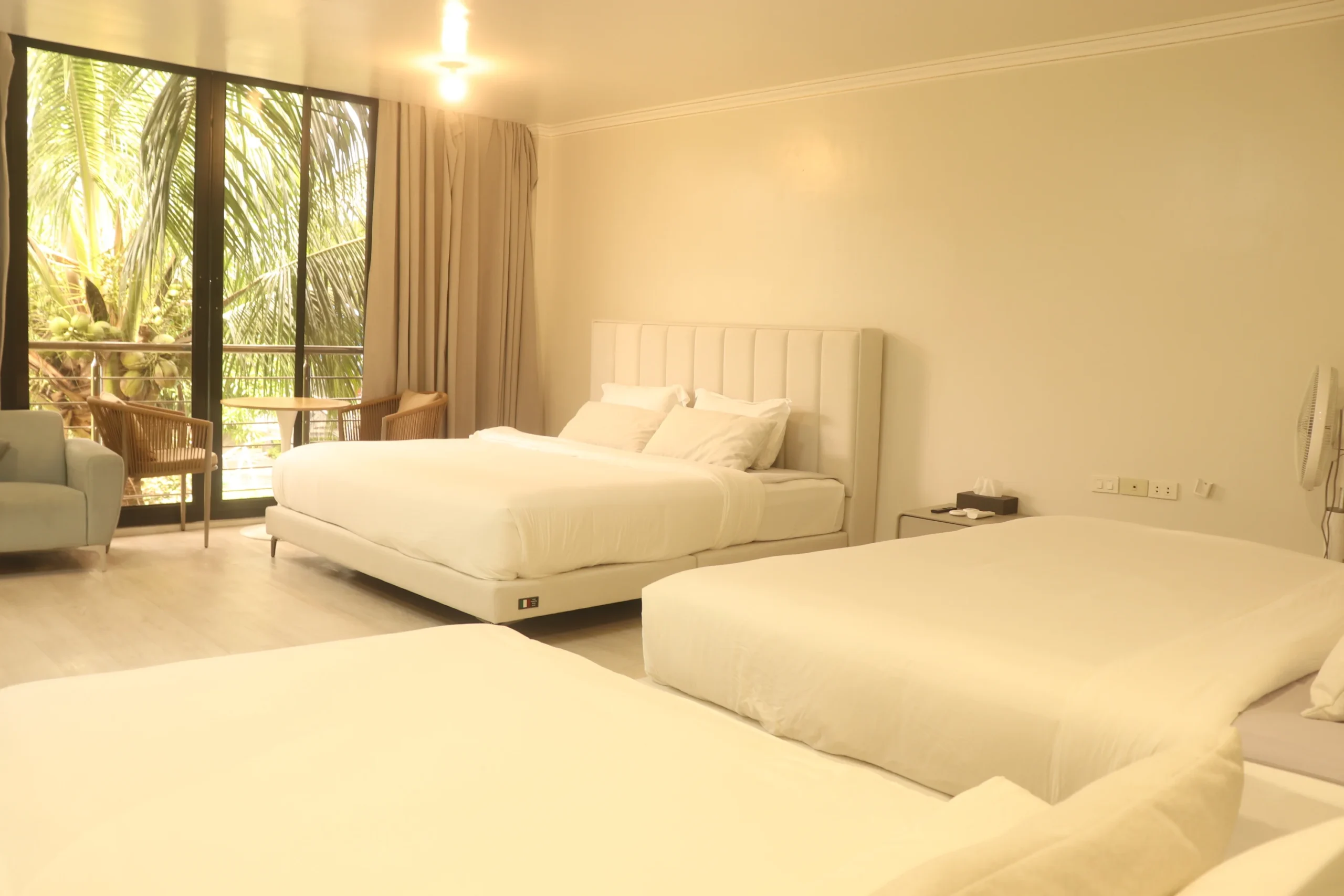 Family room at an event place in Cavite with accommodation for group overnight stays
